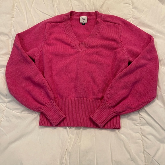 Cabi Women’s Pink Knockout Pullover Sweater - Picture 5 of 8